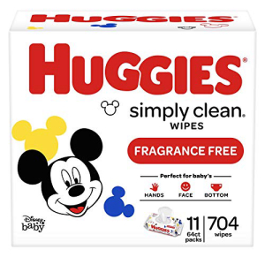 78％以上節約 HUGGIESシンプルな無香料のベビーワイプ、ソフトパック（11パック、合計704シート）、アルコールフリー、低刺激性（パッケージは異なる場合があります） Huggies Simply Clean Unscented Baby Wipes, 11 Flip-Top Packs (704 Wipes Total)