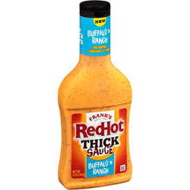 Frank's RedHot Buffalo 'N Ranch 濃厚ソース、12 オンス (6 個パック) Frank's RedHot Buffalo 'N Ranch Thick Sauce, 12 oz (Pack of 6)
