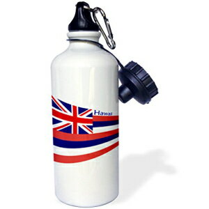 男女兼用 現代のスポーツウォーターボトル、21オンス、マルチカラーのハワイの旗の3dRoseプリント 3dRose Print of Hawaiian Flag In Contemporary Sports Water Bottle, 21 oz, Multicolor 自転車用アクセサリー