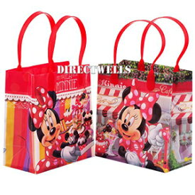 ディズニー ミニーマウス プレミアム品質 パーティー記念品 小さなギフトバッグ 12 Disney Minnie Mouse Premium Quality Party Favor Goodie Small Gift Bags 12