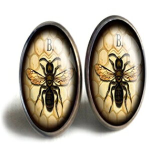 [J[r[X^bhsAX The Divine Iguana Worker Bee Stud Earrings