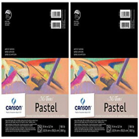 2パック - Mi-Teintes パステルパッド、アソートカラー 9インチ x 12インチ 折り重ね 2-Pack - Mi-Teintes Pastel Pad, Assorted Colors 9" x 12" Fold Over