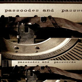洋書 Paperback, passwords and passcodes creative blank journal