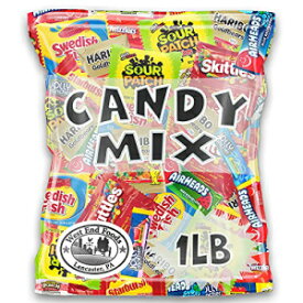 小さなバッグ – グミベア、スウェーデンフィッシュ、ツイズラー、エアヘッズ、サワーパッチ、ジョリーランチャーズ、スターバーストなどのパーティースナック用のキャンディ詰め合わせ（1ポンド） SMALL BAG - Candy Assortment (1 Pound) of Gummy Bears,