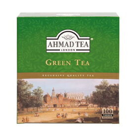 Ahmad Tea 緑茶、緑茶ティーバッグ 100 カラット - カフェイン入り、砂糖不使用 Ahmad Tea Green Tea, Green Tea Teabags 100 ct - Caffeinated & Sugar-Free