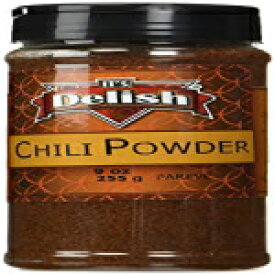 9オンス（1パック）、ダークチリパウダー、イッツデリッシュのダークチリパウダー（中瓶）、9オンス 9 Ounce (Pack of 1), Dark Chili Powder, Dark Chili Powder by Its Delish (Medium Jar), 9 oz