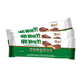 ノーホエイフーズ - チョコレートキャンディヌガーとキャラメルバー (3 パック) - ビーガン、乳製品フリー、ピーナッツフリー、ナッツフリー、大豆フリー、グルテンフリー No Whey Foods - Chocolate Candy Nougat and Caramel Bars (3 Pack) - Vega