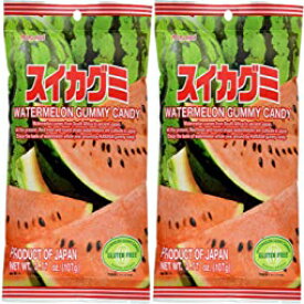 2パック 春日井スイカグミキャンディ 3.77オンス (2パック) 2 Pack, Kasugai Watermelon Gummy Candy 3.77oz (2 Pack)