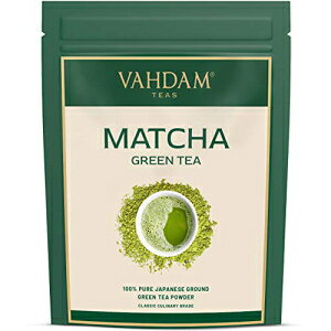 VAHDAMApE_[ (50 Jbv) - 100% Ȗ{̓{̖ΒpE_[ | {Y̌ÓTIȗp 137x R_ | 3.53IX VAHDAM, Matcha Tea Powder (50 Cups) - 100% Pure Authentic Japanese Matcha G
