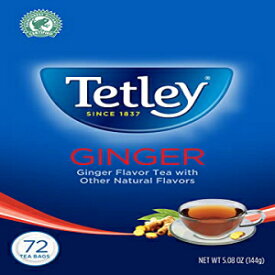 テトリーティー、ジンジャー、72カウントティーバッグ（3パック） Tetley USA Tetley Tea, Ginger, 72-Count Tea Bags (Pack of 3)