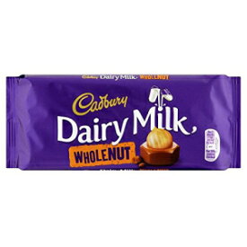 キャドバリー デイリー ミルク チョコレート ホール ナッツ バー (120g) - 6 個パック Cadbury Dairy Milk Chocolate Whole Nut Bar (120g) - Pack of 6