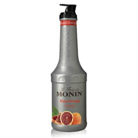 Monin - ブラッド オレンジ ピューレ、タルト、ジューシーな柑橘系の味、レモネード、カクテル、創作料理に最適、ビーガン、グルテンフリー (1 リットル) Monin - Blood Orange Puree, Tart, Juicy Citrus Taste, Great for Lemonades, Cocktails,