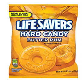 :ライフセイバーズ バターラム 個包装ハードキャンディ 6.25オンス (177g) :LifeSavers Butter Rum Individually Wrapped Hard Candy 6.25 oz (177g)