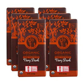 ベリーダーク、等価交換オーガニックベリーダークチョコレート、2.8オンス、6個パック Very Dark, Equal Exchange Organic Very Dark Chocolate, 2.8 Ounce, Pack of 6