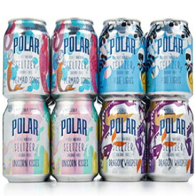 POLAR 100% 天然セルツァー ジュニア 24 カラット バラエティ パック ありえないほど良いコレクション (ユニコーンのキス、ピクシー ライト、マーメイド ソング、ドラゴンのささやき) POLAR 100% Natural Seltzer Jr 24 ct Variety Pack The Impos