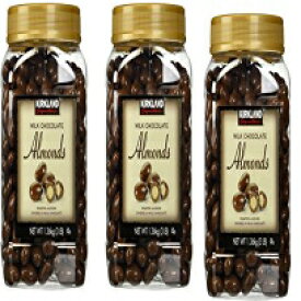 カークランド シグネチャー ミルク チョコレート ロースト アーモンド ジャー [3 個パック、各 3LBS (48 オンス)] Kirkland Signature Milk Chocolate Roasted Almonds Jars [Pack of 3, 3LBS (48 Oz) Each]
