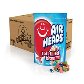 Airheads キャンディソフトフィルバイツ、スタンドアップバッグ、ピリッとしたフルーツフレーバーの詰め合わせ、パーティー、9 オンス (12 個バルクパック) Airheads Candy Soft Filled Bites, Stand Up Bag, Assorted Tangy Fruit Flavors, Party,