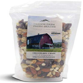 オレゴンファームフレッシュスナック-クランベリークレイズ-クランベリーとナッツのミックス（20オンス） Oregon Farm Fresh Snacks - Cranberry Craze - Cranberry and Nut Mix (20 oz)