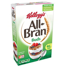 (製造中止バージョン) ケロッグ オールブラン バッド、朝食用シリアル、小麦ふすま、優れた繊維源、17.7 オンスの箱 (Discontinued Version) Kellogg's All-Bran Buds, Breakfast Cereal, Wheat Bran, Excellent Source of Fiber, 17.7 oz Box