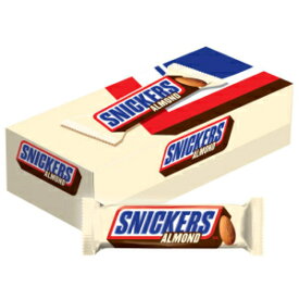 スニッカーズ アーモンド シングルサイズ チョコレート キャンディー バー 1.76 オンス 24 個パック SNICKERS Almond Singles Size Chocolate Candy Bars 1.76-Ounce Pack of 24