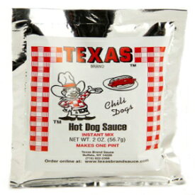 バッファロー独自のテキサス ブランド テキサス ホット ホットドッグ ソース インスタント ミックス パケット Buffalo's Own Texas Brand Texas Hots Hot Dog Sauce Instant Mix Packet