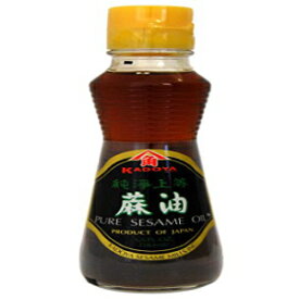 かどや 100％純粋ごま油 5.5オンス Kadoya 100% Pure Sesame Oil 5.5 oz