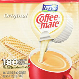 ネスレ コーヒーメイト クリーマー 180 回分、オリジナル、67.5 オンス Nestle Coffee-mate Creamer 180 Single Serve Portions, Original, 67.5 Ounce