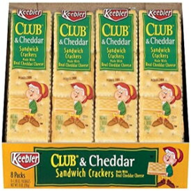 Keebler クラッカー サンドイッチ トゥ ゴー - クラブ & チェダー - 1.38 オンス (16 個パック) Keebler Cracker Sandwiches to Go - Club & Cheddar - 1.38 Ounce (Pack of 16)