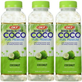Coco 100% ナチュラル オリジナル ココナッツ ドリンク (果肉入り) - 16.9fl オンス (3 個パック) Coco 100% Natural Original Coconut Drink (With Pulp) - 16.9fl Oz (Pack of 3)