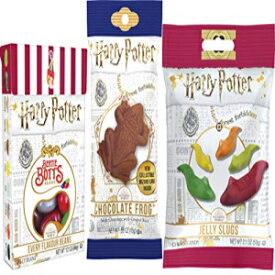ハリー・ポッター ゼリー グミ キャンディ ナメクジ、バーティ ボッツ エブリフレーバー ジェリービーンズ & チョコレート クリスピー カエル (3 個セット) Harry Potter Jelly Gummy Candy Slugs, Bertie Botts Every Flavour Jelly Beans &
