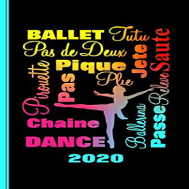 洋書 Paperback, Ballet Dance Typography Design: Diary Weekly Spreads January to December (Planners One Year 2020)
