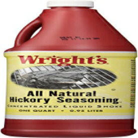 Wright's オールナチュラル ヒッコリー調味料、リキッドスモーク - 1 クォート Wright's All Natural Hickory Seasoning, Liquid Smoke - 1 Quart