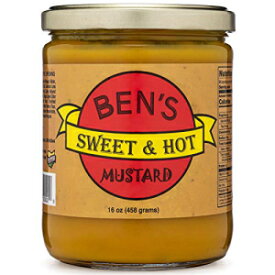 Ben's スイート & ホット マスタード スパイシー マスタード ディップ ソースとイエロー マスタード スプレッド デリ マスタード すべて天然マスタード スイート & ホット 16 オンス Ben's Sweet & Hot Mustard Spicy Mustard Dipping Sauce
