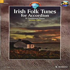 洋書 Schott Paperback, Irish Folk Tunes for Accordion: 30 Traditional Pieces