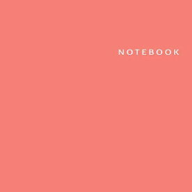 洋書 Paperback, Notebook: Blank Unlined Notebook, Coral Pink Cover, Large Sketch Book 8.5 x 11 (Creative Basics Notebooks)