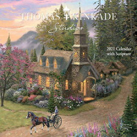 洋書 Calendar, Thomas Kinkade Studios 2021 Deluxe Wall Calendar with Scripture