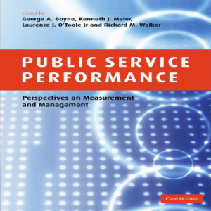 日本 洋書 Public Service Performance: Perspectives on Measurement