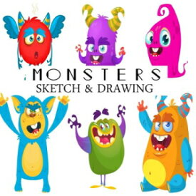 洋書 Paperback, Monsters Sketch & Drawing: Blank Sketchbook Drawing Book for kids Large 8"x10" (Volume 2)