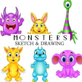 洋書 Paperback, Monsters Sketch & Drawing: Blank Sketchbook Drawing Book for kids Large 8"x10" (Volume 6)