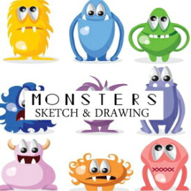 洋書 Paperback, Monsters Sketch & Drawing: Blank Sketchbook Drawing Book for kids Large 8"x10" (Volume 16)