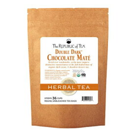 ティー共和国オーガニックダブルダークチョコレートメイト、36ティーバッグリフィル The Republic of Tea Organic Double Dark Chocolate Mate, 36 Tea Bag Refill