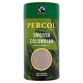 PERCOL スムース コロンビア インスタント コーヒー 飲みやすいフレーバー 100% アラビカ豆 フリーズドライ - ライト強度 3.5 オンス 1 パック PERCOL Smooth Colombian Instant Coffee Easy Drinking Flavor 100% Arabica Beans Freeze-Dried