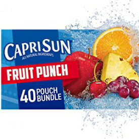 フルーツポンチ カプリサン フルーツポンチ そのまま飲めるジュース (40袋 10本入り4箱) Fruit Punch, Capri Sun Fruit Punch Ready-to-Drink Juice (40 Pouches, 4 Boxes of 10)