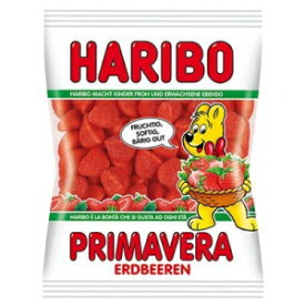 ハリボー プリマベーラ ストロベリーグミキャンディー 200g×6個パック Haribo Primavera Strawberry Gummy Candy -Pack of 6 X 200 G