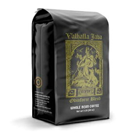 Death Wish Coffee Valhalla Java ダークローストコーヒー豆、80オンス、世界最強のコーヒー、アラビカロブスタ豆の大胆で強烈なブレンド、USDAオーガニックコーヒー豆、日中のリフトアップのための強力なカフェイン Death Wish Coffee Valhalla Java Dark Roast