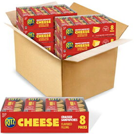RITZ チーズサンドイッチクラッカー、スクールランチボックススナック、48 - 1.35 オンスのスナックパック (6 箱) RITZ Cheese Sandwich Crackers, School Lunch Box Snacks, 48 - 1.35 oz Snack Packs (6 Boxes)