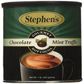 Stephen's グルメ ホットココア、チョコレートミントトリュフ - 1ポンド。キャニスター Stephen's Gourmet Hot Cocoa, Chocolate Mint Truffle - 1lb. Canister