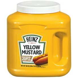 マスタード、ハインツ イエロー マスタード ジャグ (6ポンド ジャグ、6 個パック) Mustard, Heinz Yellow Mustard Jug (6lb Jugs, Pack of 6)