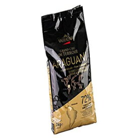 ヴァローナダークチョコレートピストル-72％、アラグアニ-1袋-6.6ポンド Valrhona Dark Chocolate Pistoles - 72%, Araguani - 1 bag - 6.6 lb