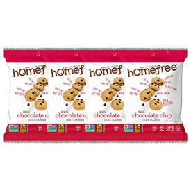 Homefree Treats You Can Trust Gluten Free Mini Cookies, Single Serve, Chocolate Chip, 1.1 Ounce (Pack of 64)